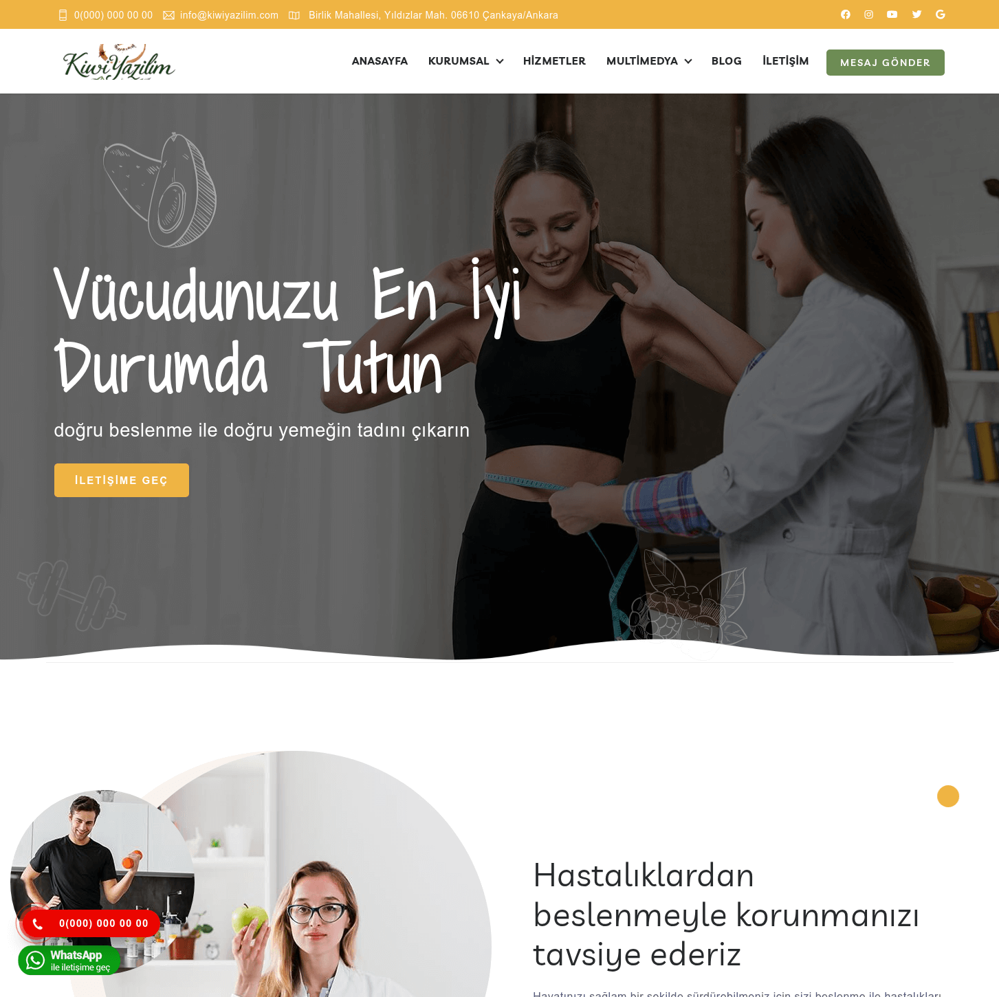 18. Kiwi Diyetisyen Yazılımı